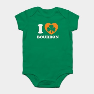 St Patricks Day Bourbon Lover Irish Whiskey Baby Bodysuit